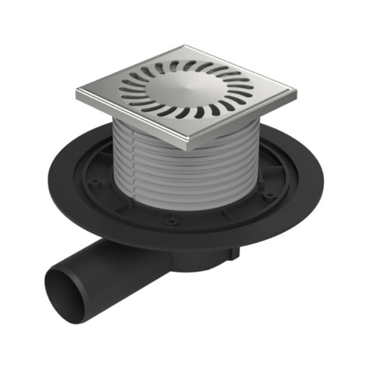 Душевой трап с решеткой Paini 125х125 мм