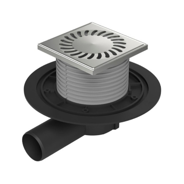 Душевой трап с решеткой Paini 125х125 мм