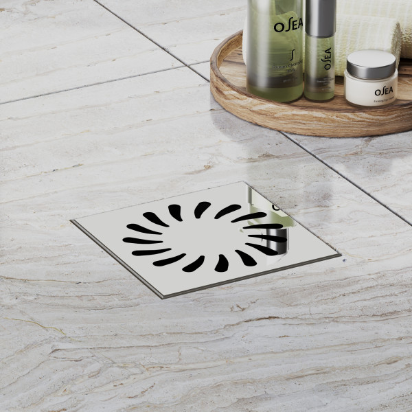 Душевой трап с решеткой Paini 125х125 мм