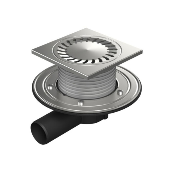 Душевой трап с решеткой Paini 150х150 мм