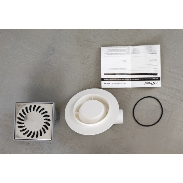 Душевой трап с решеткой Paini 125х125 мм, Нептун