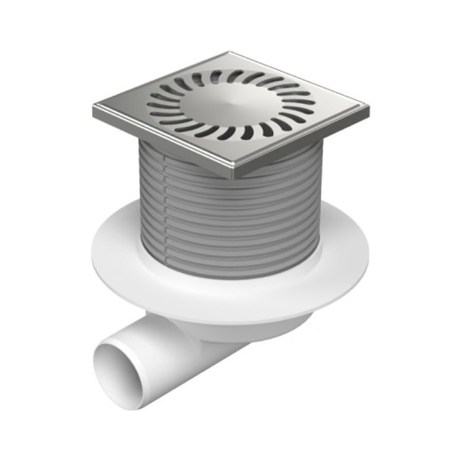 Душевой трап с рамкой и решеткой Paini 125х125 мм, Нептун