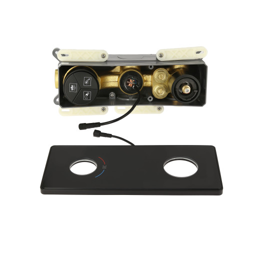 Ebro Встраиваемый душевой комплект с термостатом 3 режима TVZ-8801 Чёрный