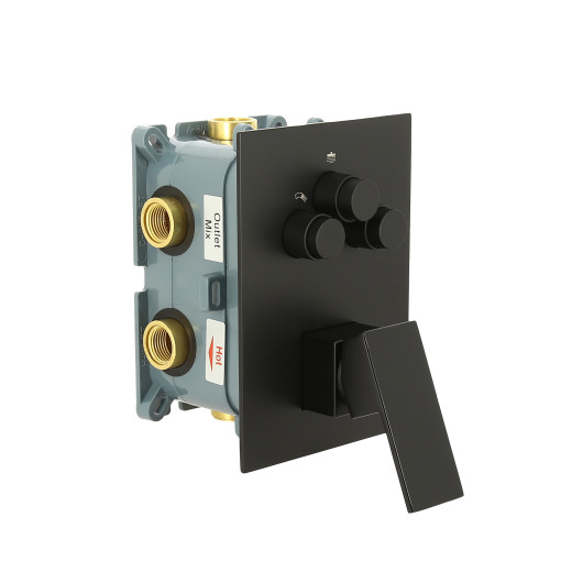 Eden Встраиваемый душевой комплект  3 режима TVZ-0817 Чёрный