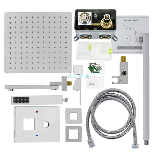 Elbe Встраиваемый душевой комплект  3 режима TVZ-0815 Золото матовое