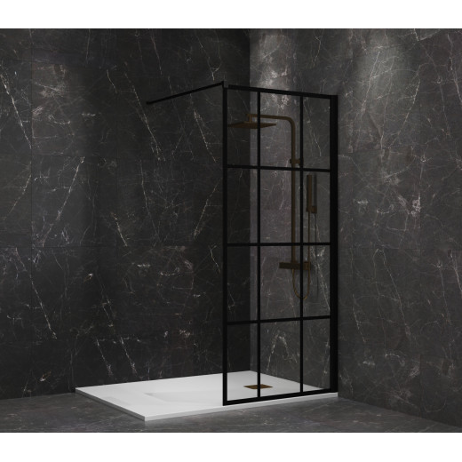 Душевая перегородка 90x195 рисунок решетка