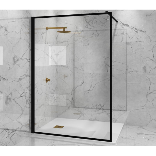 Душевая перегородка 110x195 рисунок рамка