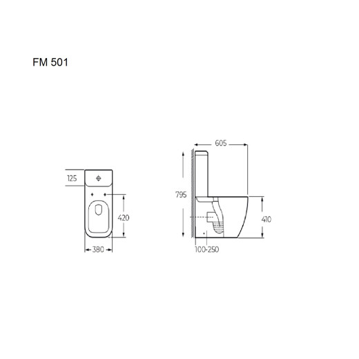Унитаз напольный FM 501