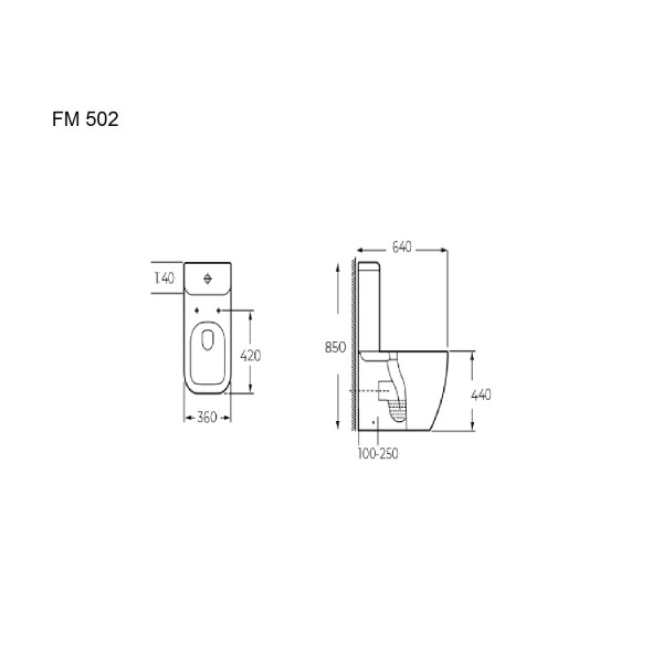 Унитаз напольный FM 502