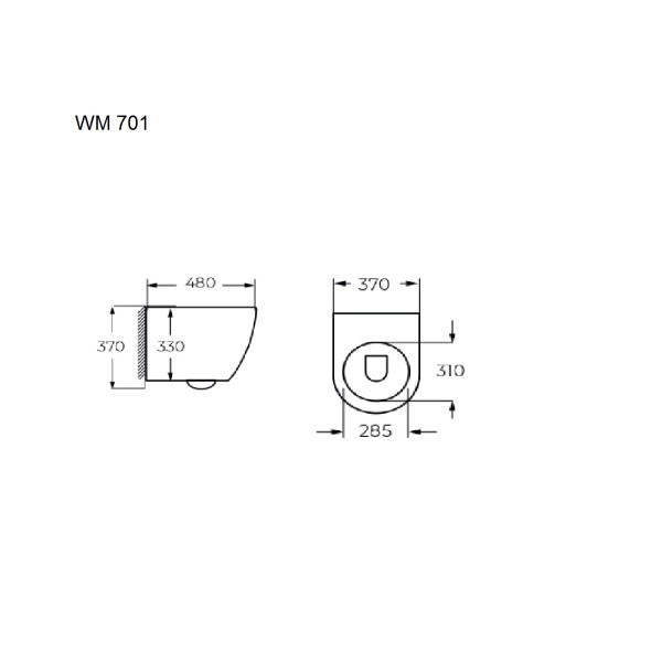 Унитаз подвесной WM 701