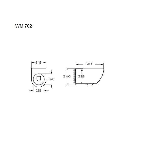 Унитаз подвесной WM 702