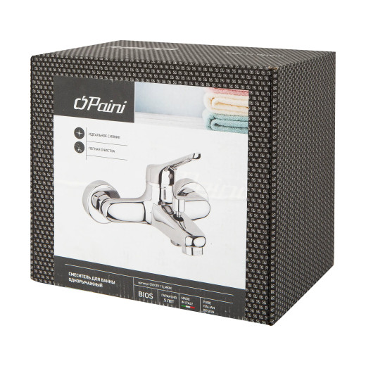 Смеситель для ванны PAINI Bios U, хром CROMO3 (CR)