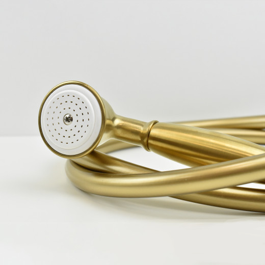 Смеситель для ванны PAINI Duomo с аксессуарами, матовое золото PVD (PJ)