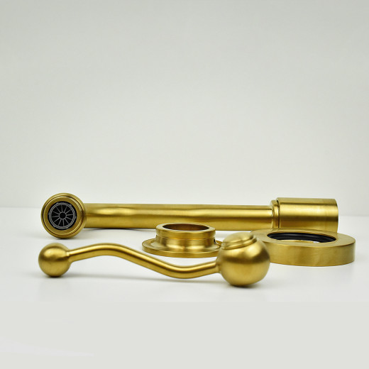 Смеситель для раковины PAINI Duomo встраиваемый, матовое золото PVD (PJ)