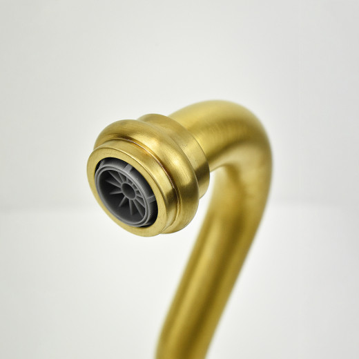 Смеситель для раковины PAINI Duomo встраиваемый, матовое золото PVD (PJ)