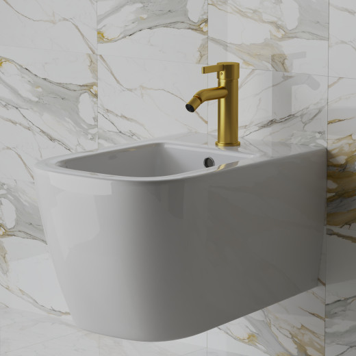 Смеситель для биде PAINI Brera без донного клапана, матовое золото PVD (PJ)