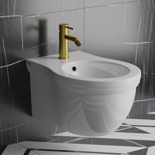 Смеситель для биде PAINI Cox без донного клапана, матовое золото PVD (PJ)