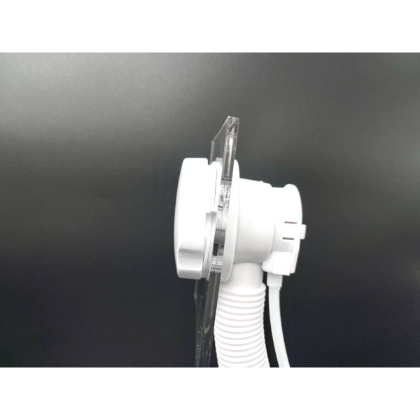Слив перелив п/автомат Vega V55R 120см WHITE глянец эко