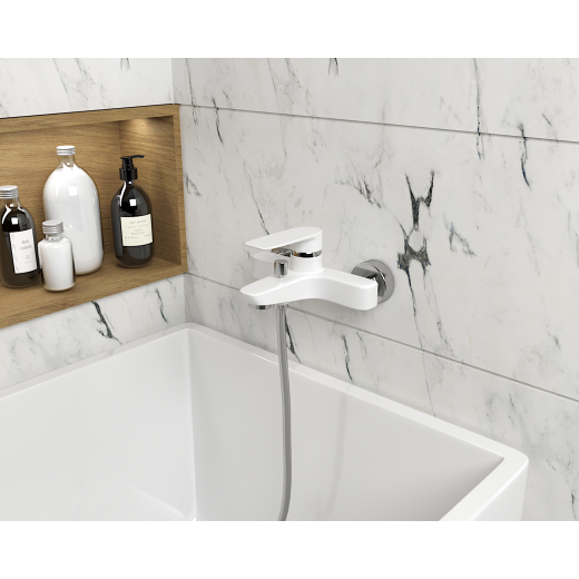 09BY111LMKM Nove Смеситель для ванны, белый