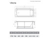 Ванна акриловая Relisan Viktoria 170x70
