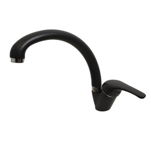 Смеситель для кухни, Fortis, черный матовый