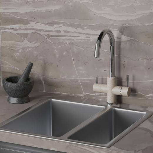 Смеситель для кухни на 3 воды, PAINI Cox, GRANITE SAHARA