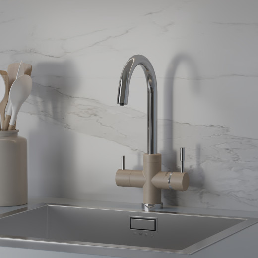 Смеситель для кухни на 3 воды, PAINI Cox, GRANITE TRUFFLE