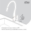 Смеситель для кухни с выдвижной лейкой, PAINI Cox, METALLIC BLACK