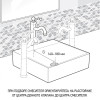Смеситель для раковины Paini Cox без донного клапана, высокий, черный брашированный PVD