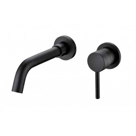 Atlas Чёрный. Встроенный смеситель для раковины скрытого монтажа TVZ-0813
