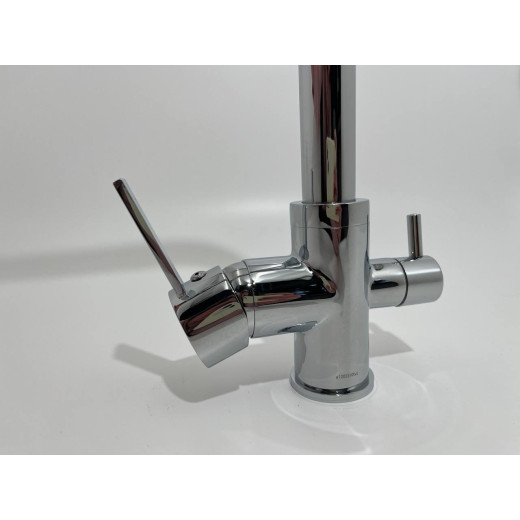 Izer Хром. Смеситель для кухни с подключением фильтра для воды AS-875-06