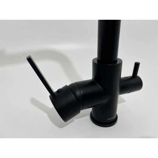 Izer Чёрный. Смеситель для кухни с подключением фильтра для воды AS-875-08