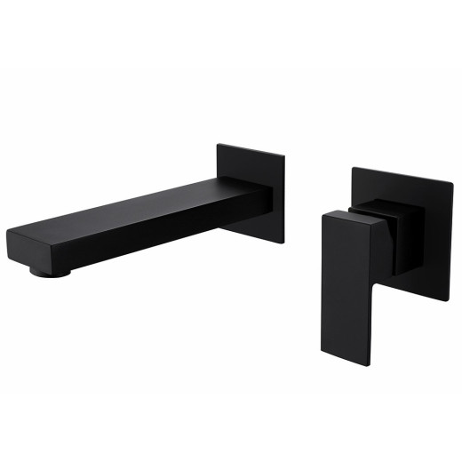 Liva Чёрный. Встроенный смеситель для раковины скрытого монтажа TVZ-1845