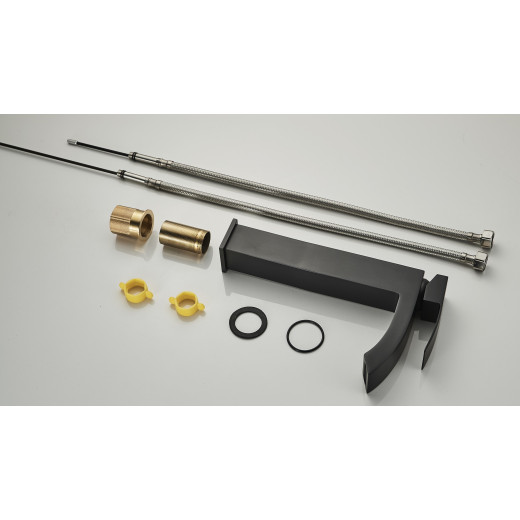 Luara Чёрный. Смеситель для раковины высокий TVZ-0901