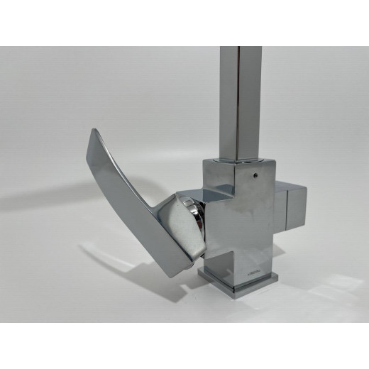 Rona Хром. Смеситель для кухни с подключением фильтра для воды AS-875-01