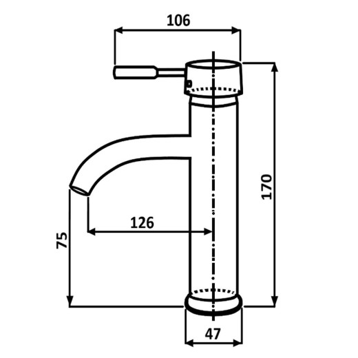 Sona Чёрный. Смеситель для раковины TVZ-0905