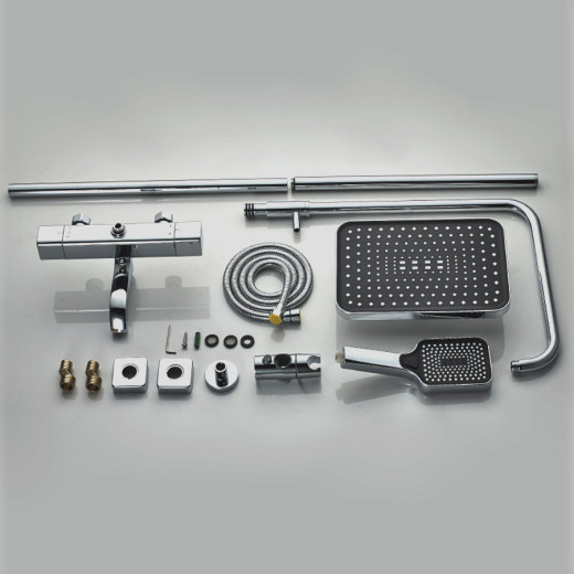 GaLaxy Хром. Душевая система с термостатом SDI-1803