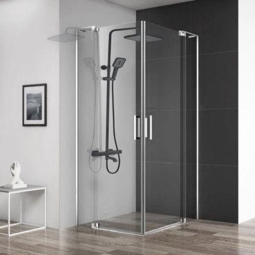 GaLaxy Чёрный матовый. Душевая система с термостатом SDI-1801