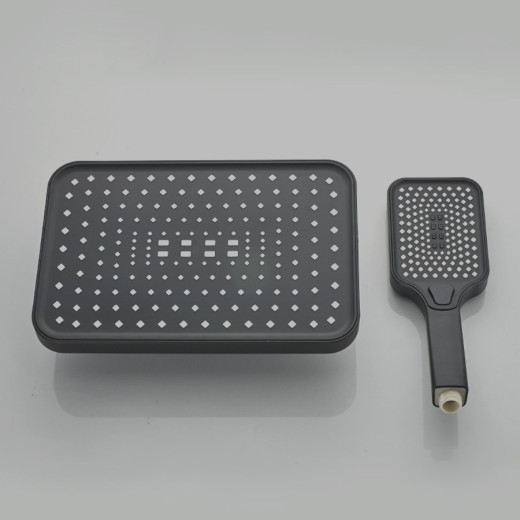 GaLaxy Чёрный матовый. Душевая система с термостатом SDI-1801