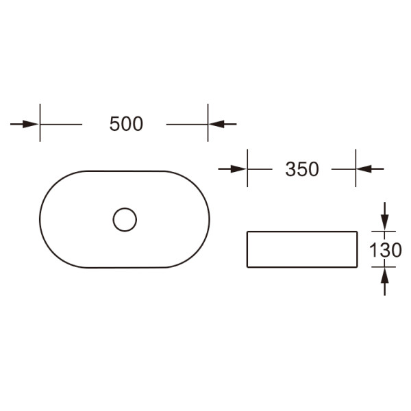 MU0055B-MWM Раковина накладная, матовый белый мрамор, без перелива