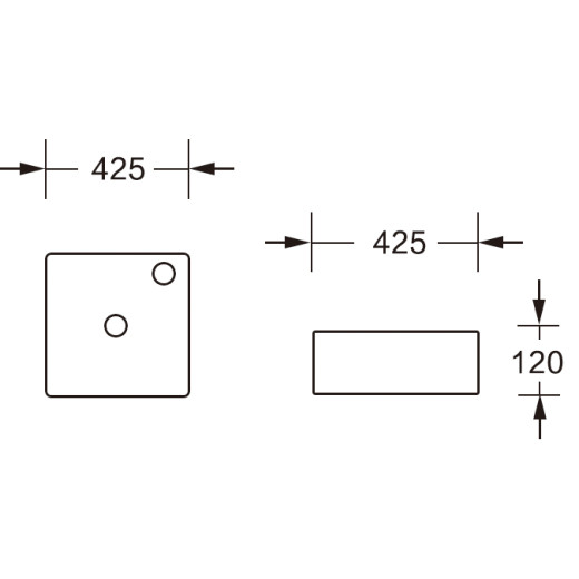 MU0082-GW Раковина накладная, белый глянец, без перелива