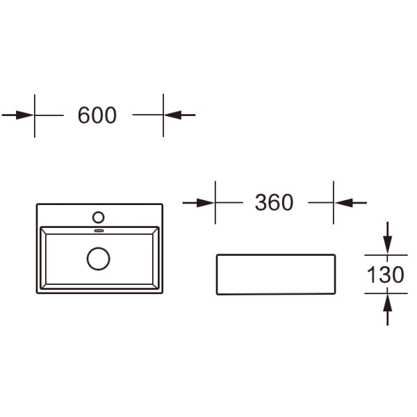 MU0094A-GW Раковина накладная, белый глянец, с переливом