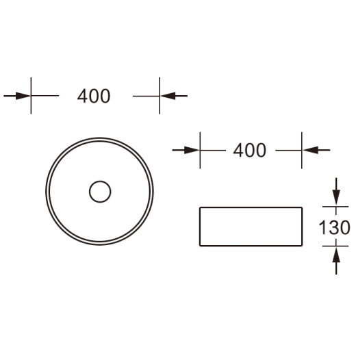 MU7044G-GW Накладная раковина, белый глянец, без перелива