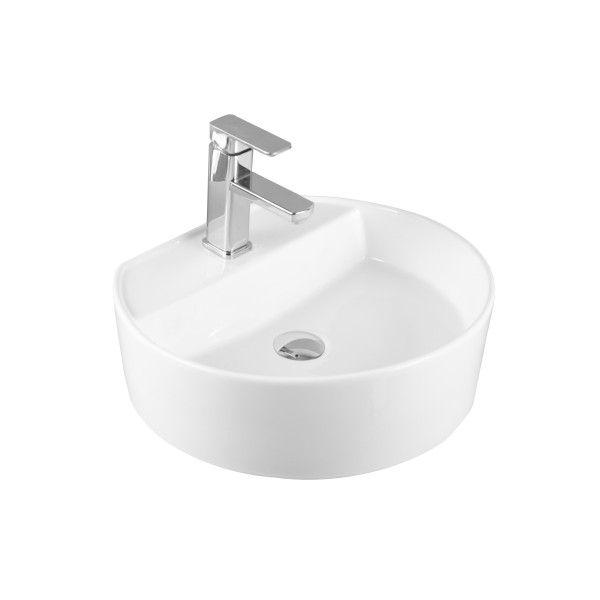 MU7055-GW Накладная раковина, белый глянец, без перелива