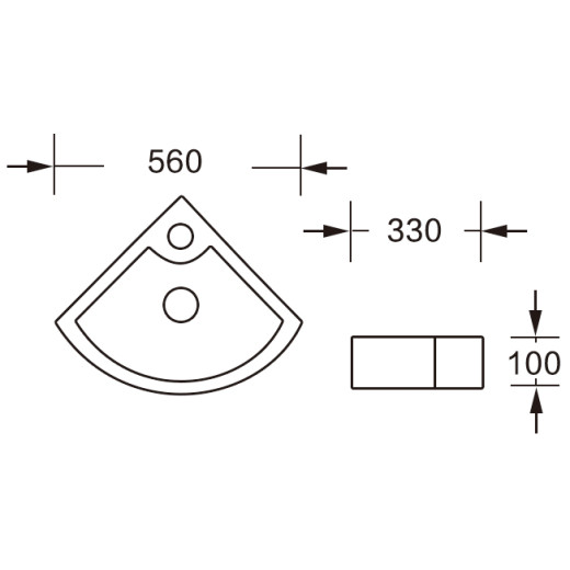 MU7076B-GW Раковина белый глянец, с переливом