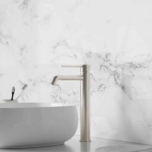 Смеситель для раковины PAINI Cox без донного клапана, высокий, брашированный никель PVD (PW)