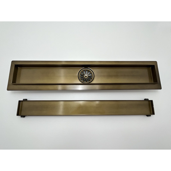 Душевой трап Arianda поворотный/ под плитку 800 мм. Бронза глянец