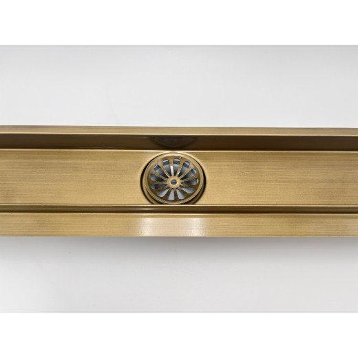 Душевой трап Arianda поворотный/ под плитку 800 мм. Бронза глянец