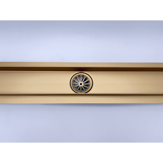 Душевой трап Arianda поворотный/ под плитку 800 мм. Золото матовое