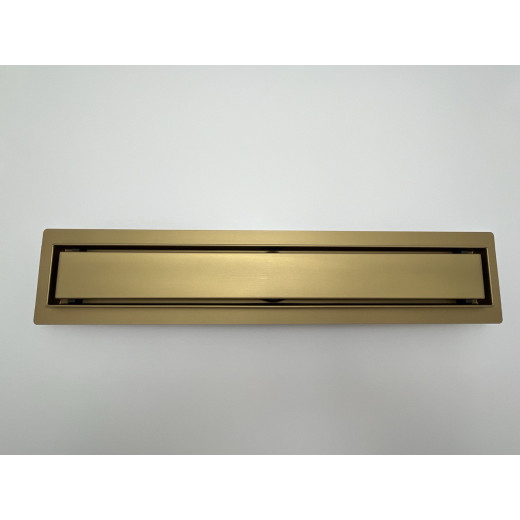 Душевой трап Arianda поворотный/ под плитку 800 мм. Золото матовое